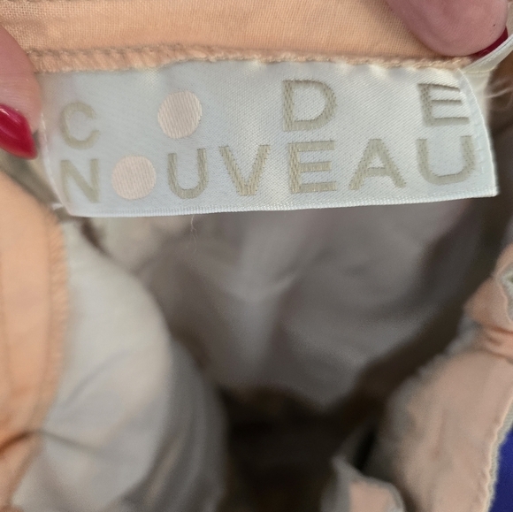 Set Of 2 Code Nouveau Pants Size 5 Purple & Khaki Early 90s Vintage - Picture 5 of 7